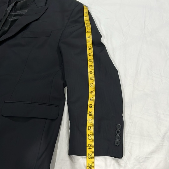 Men’s Collection by Michael Strahan Black Suit Jacket Size 50R, Pre-Owned - Picture 5 of 8